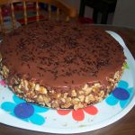 Imagen de la Tarta con Mousse de Chocolate y Nueces