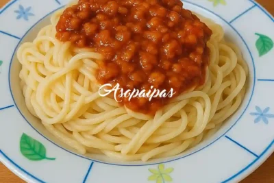 Espaguetis con Carne picada