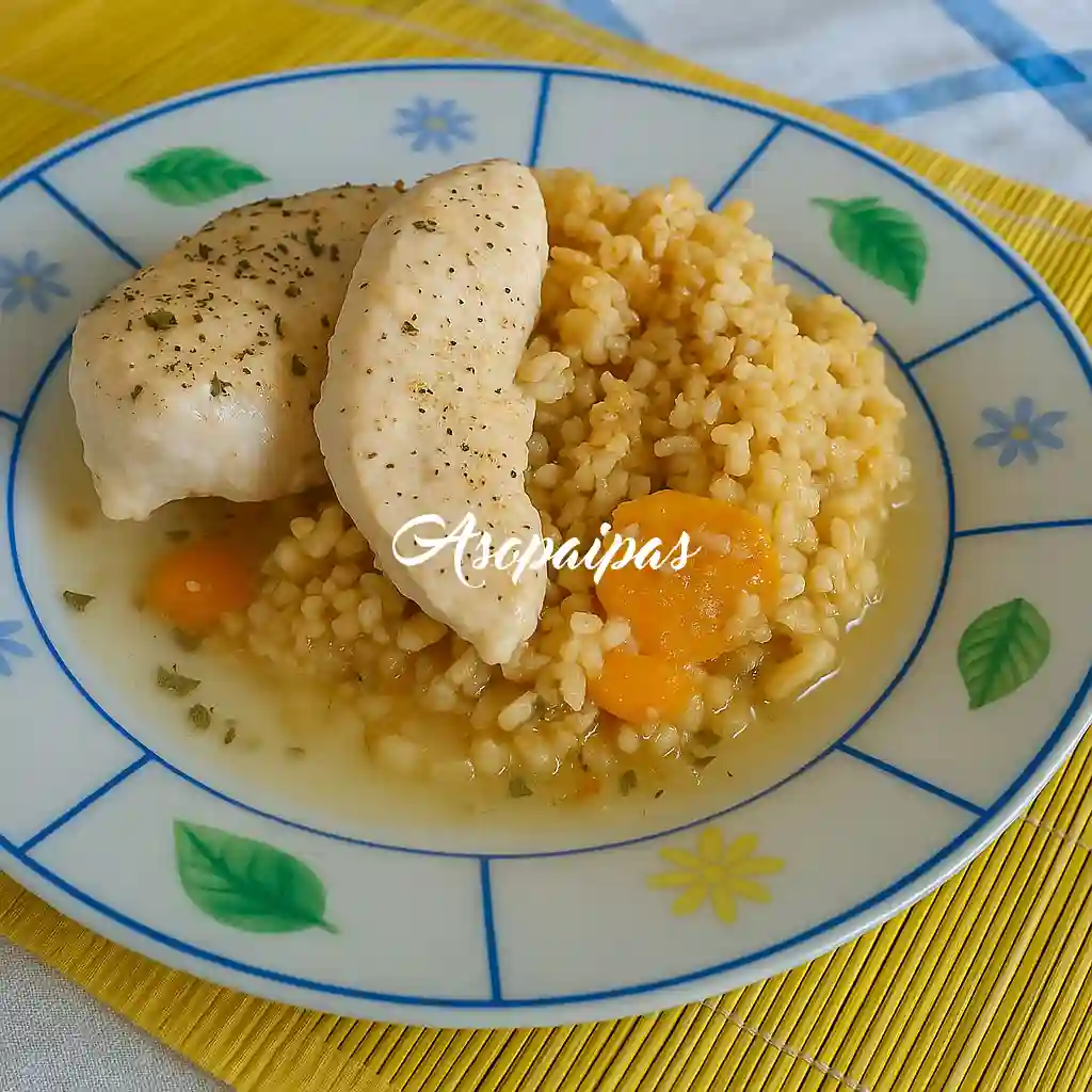 Pollo con Bulgur y orejones