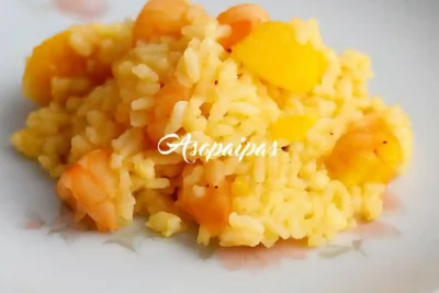 Arroz con Piña y Gambas