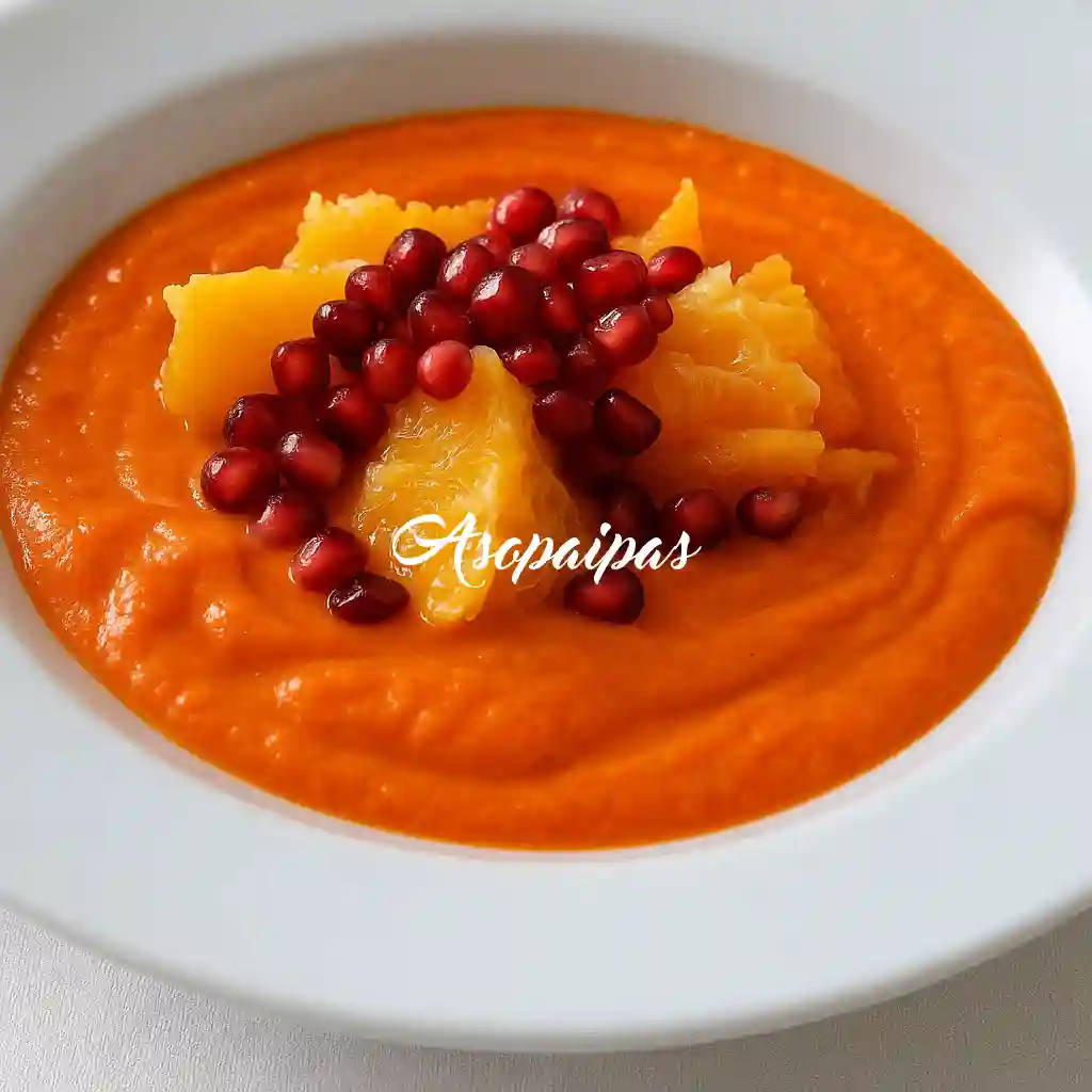 Salmorejo con Granadas y Naranjas