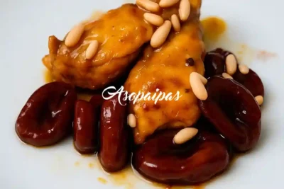 Tajín de Pollo con Orejones de Albaricoque y Piñones