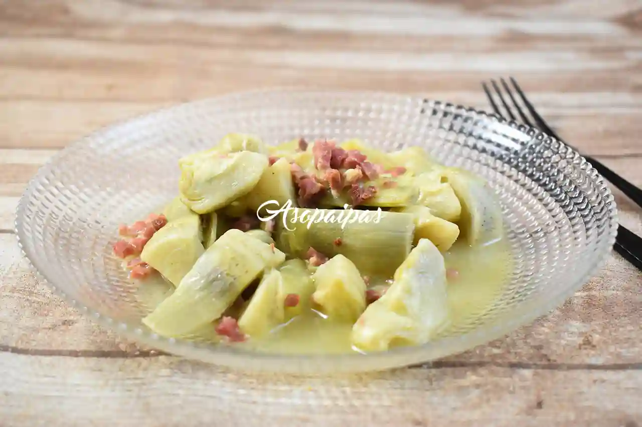 Alcachofas con Jamón