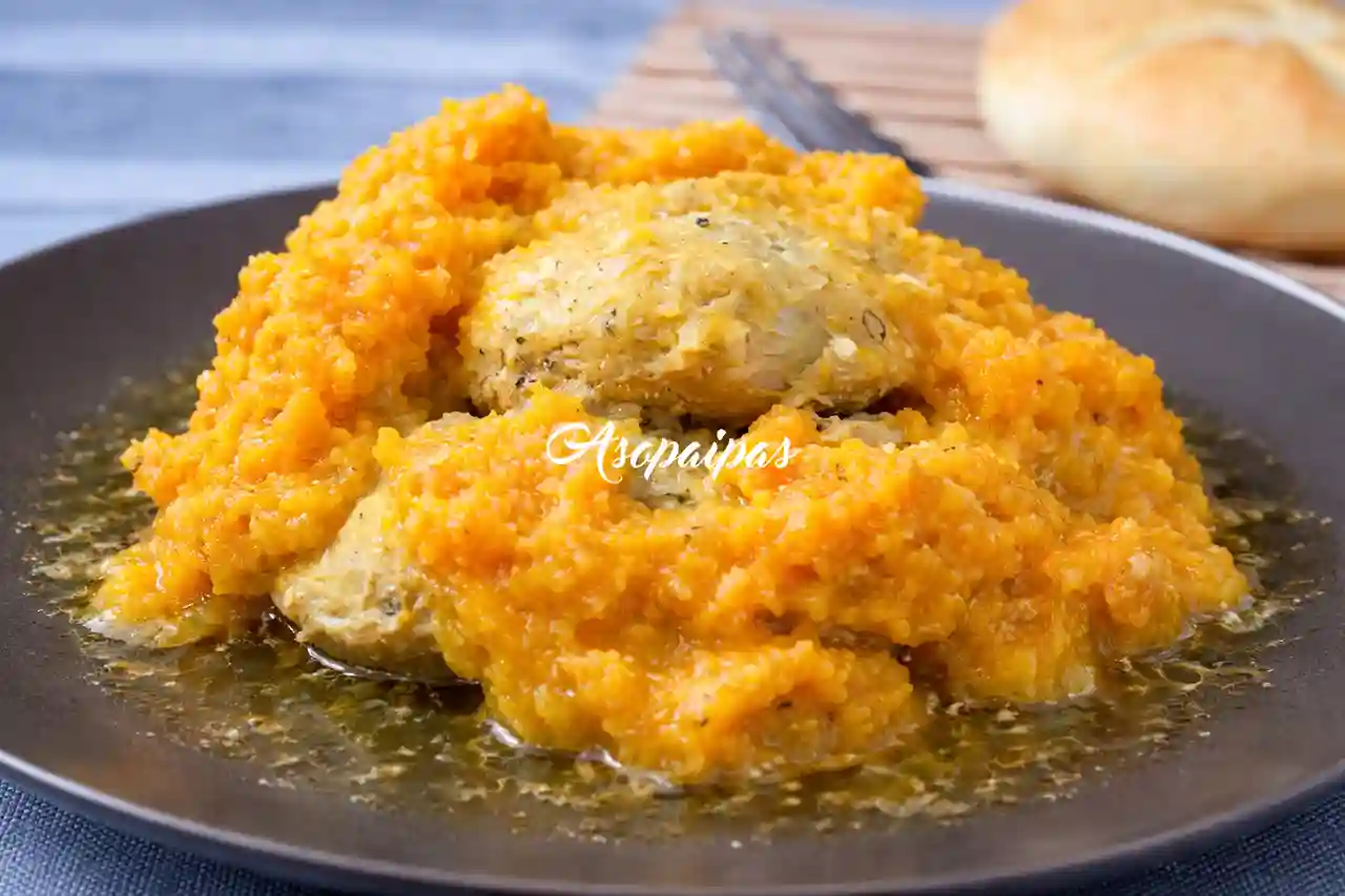 Pollo y Puré de Calabaza con Miel