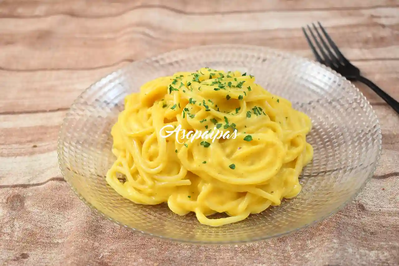 Espaguetis con Salsa de Calabaza