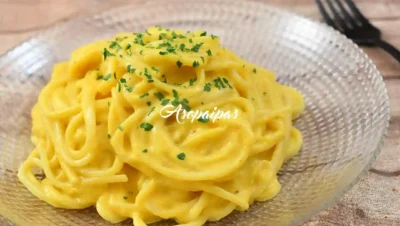 Espaguetis con Salsa de Calabaza