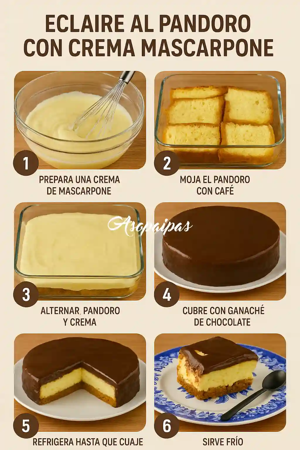 Eclaire al Pandoro con Crema Mascarpone
