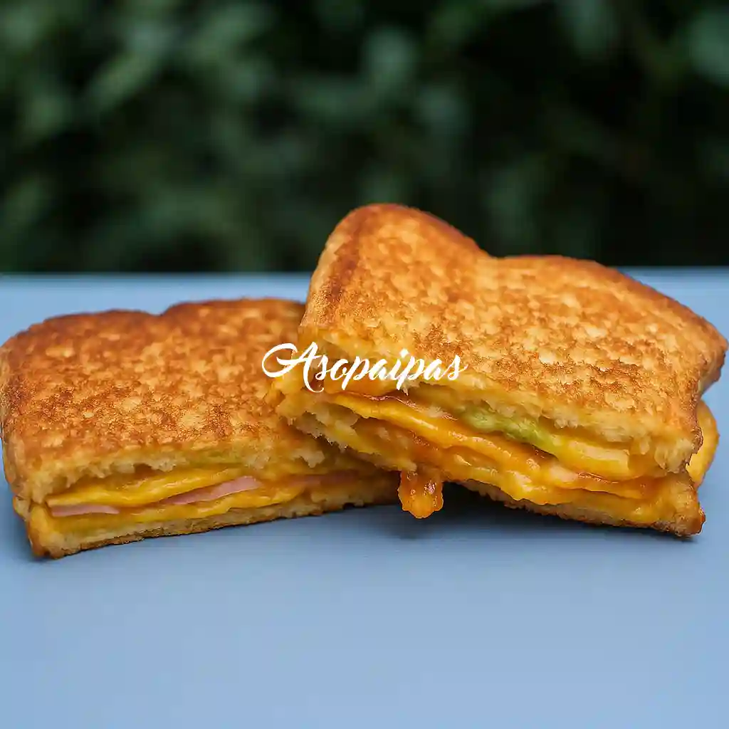 Sándwich con Guacamole, Jamón Cocido y Queso Cheddar