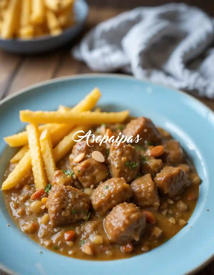 Caldereta de Chivo con Salsa de Almendras
