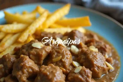 Imagen de la Caldereta de Chivo con Salsa de Almendras