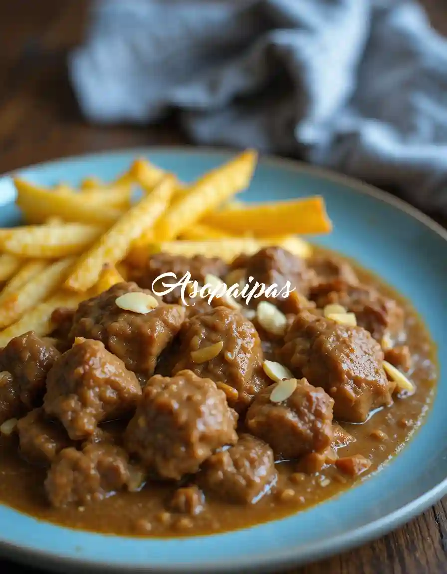Caldereta de Chivo con Salsa de Almendras