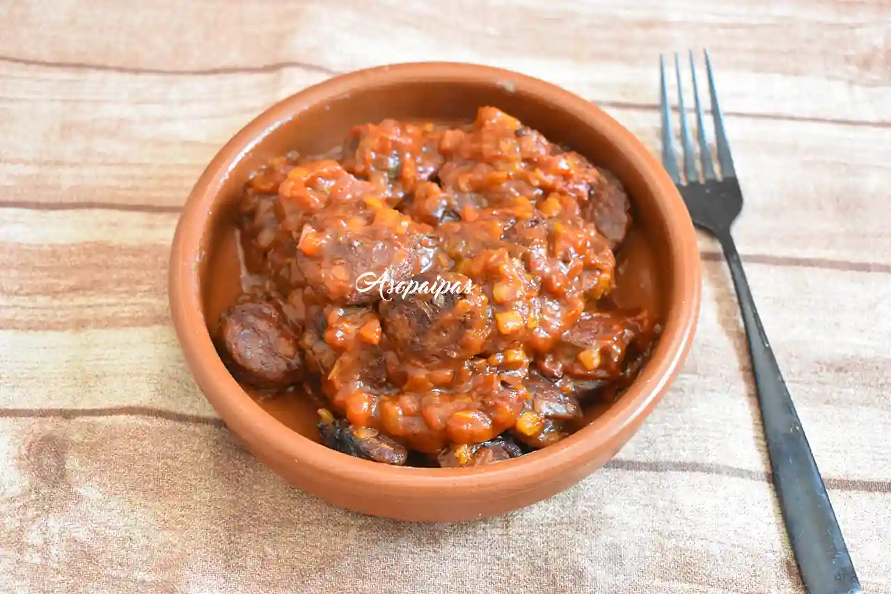 Imagen de la Morcilla Caraja con Tomate