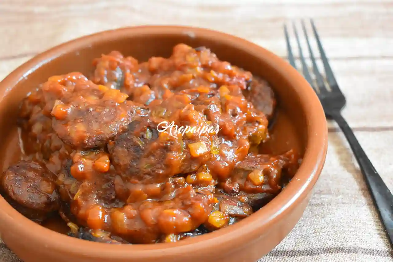 Imagen de la Morcilla Caraja con Tomate