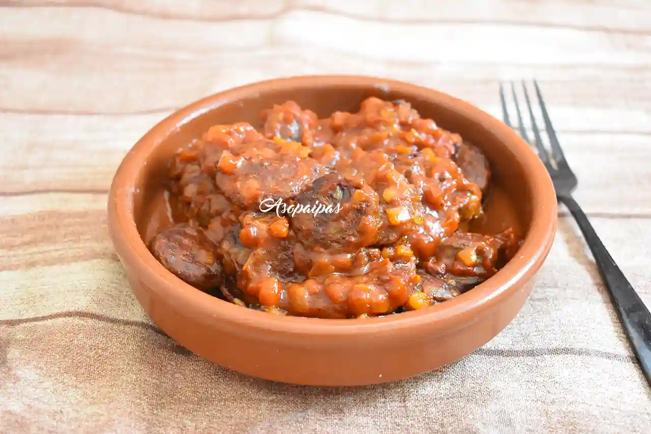 Imagen de la Morcilla Caraja con Tomate