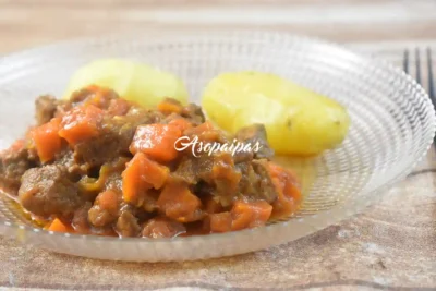 Ternera con zanahorias