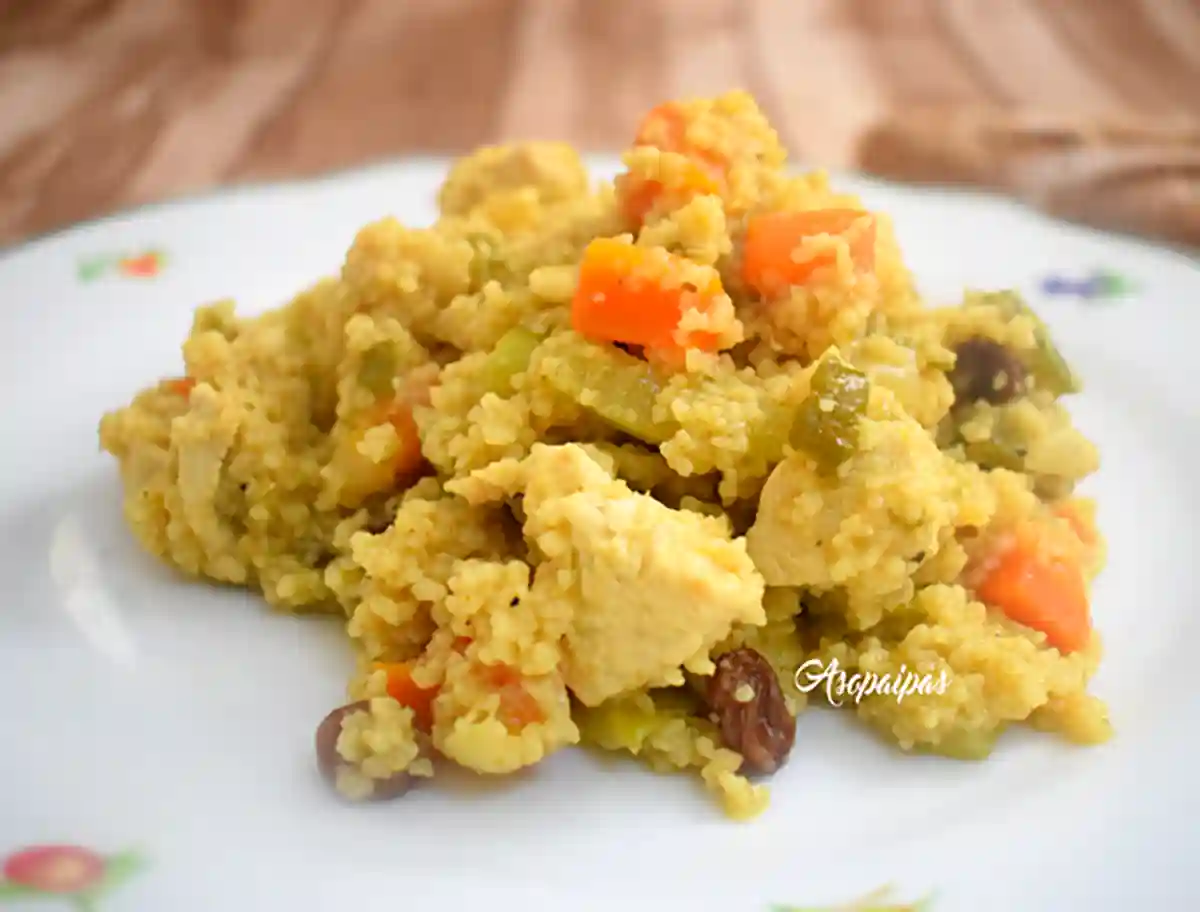 Imagen del Cuscús Integral con verduras y pollo