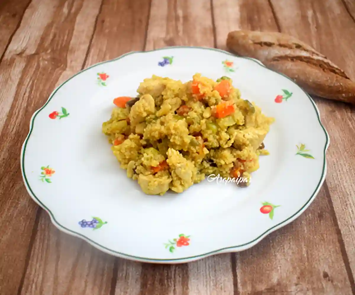 Imagen del Cuscús Integral con Verduras y Pollo