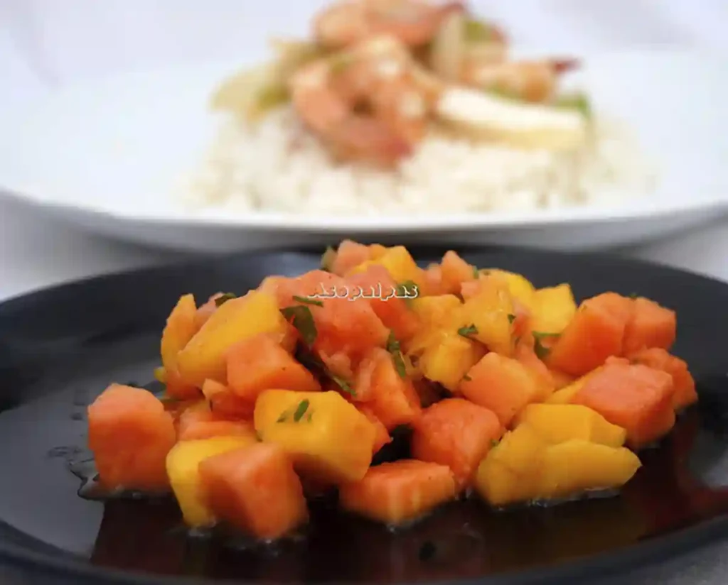Imagen de la Ensalada de Papaya y mango