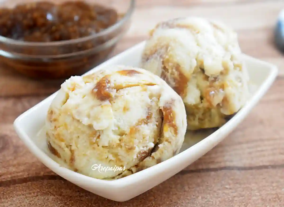 Imagen del helado de ricotta e higos