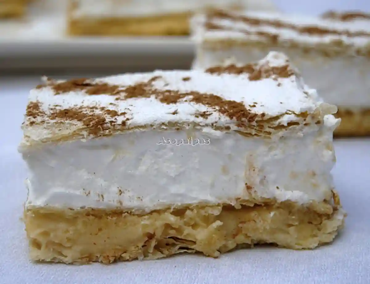 Imagen del Milhojas con Crema Pastelera y Merengue
