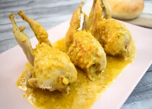 Imagen de las Codornices en Salsa de Almendra