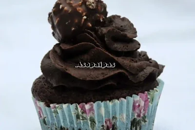Imagen de los Cupcakes de Ferrero Rocher