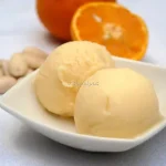 Imagen del Helado de Naranja, Almendras y Chocolate Blanco