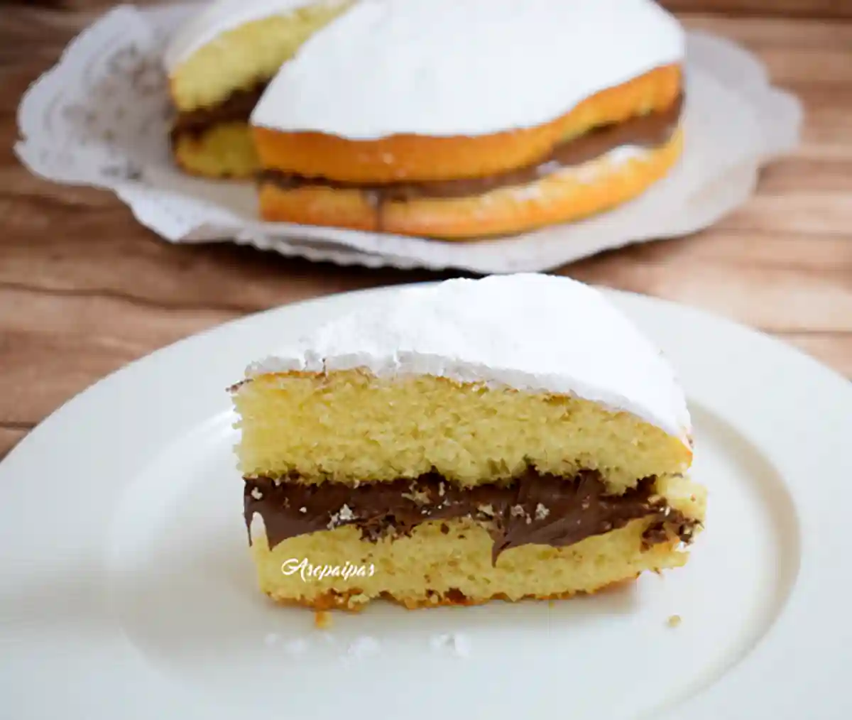 Imagen de la Torta Margarita con Nutella