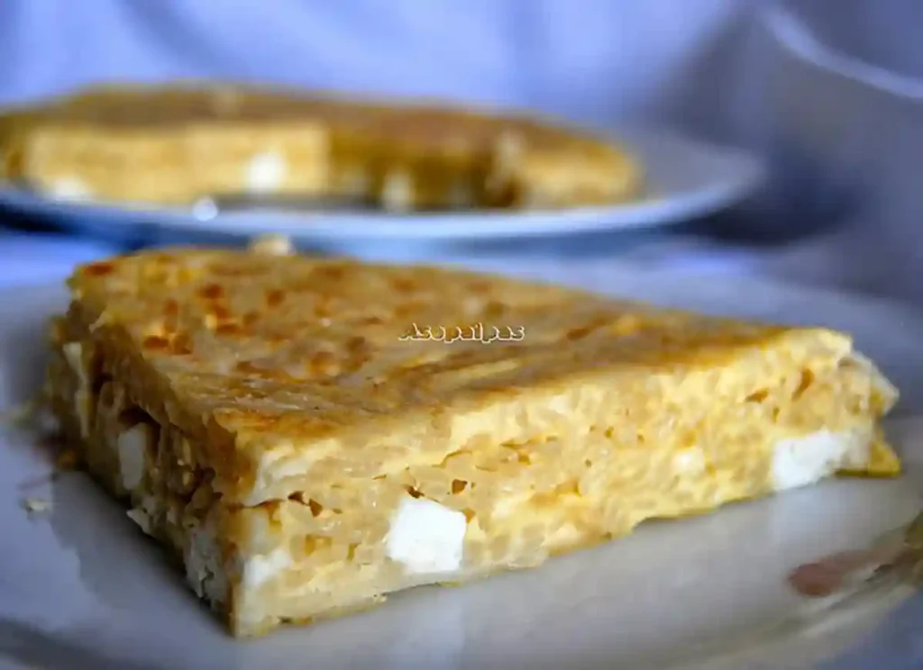 Imagen de la Tortilla de Fideos y queso feta