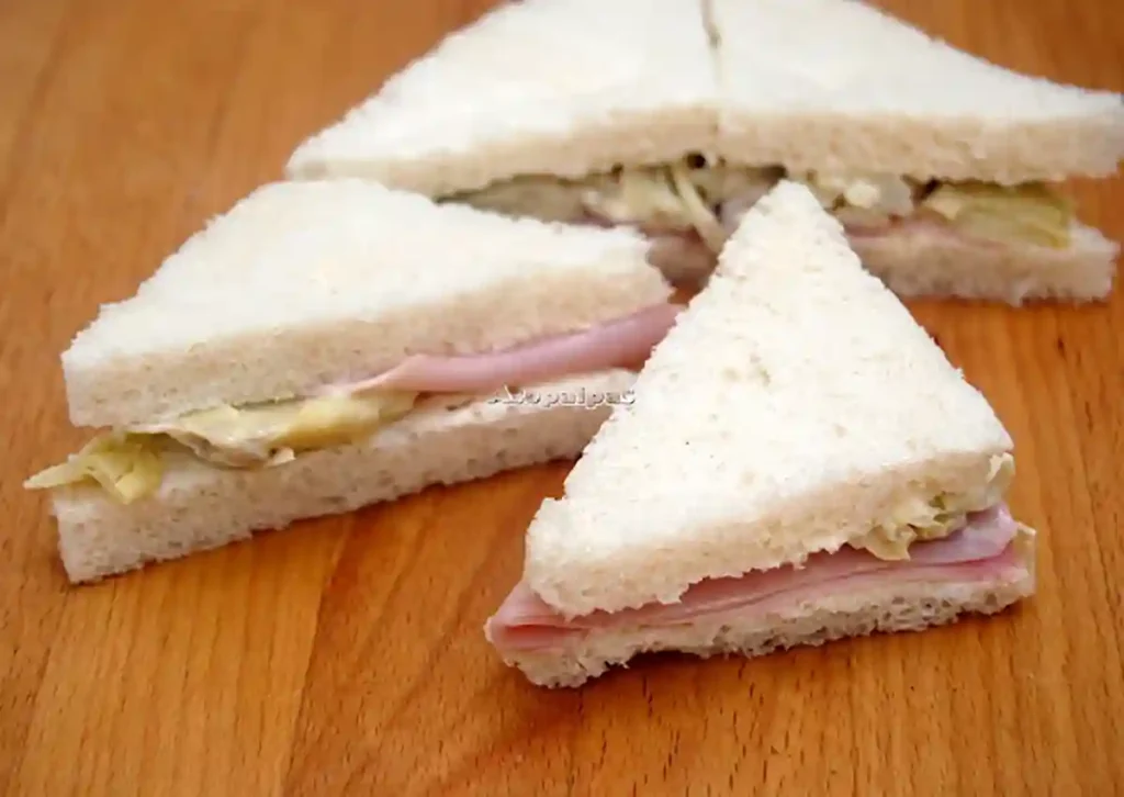 Imagen de los Tramezzino de Alcachofas y Jamón Cocido
