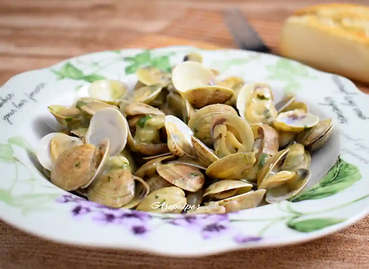 Imagen de las Almejas en Salsa Verde