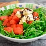 Ensalada de Rúcula, Sandía y Queso Feta