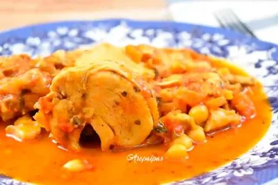 Imagen del Pollo con Garbanzos