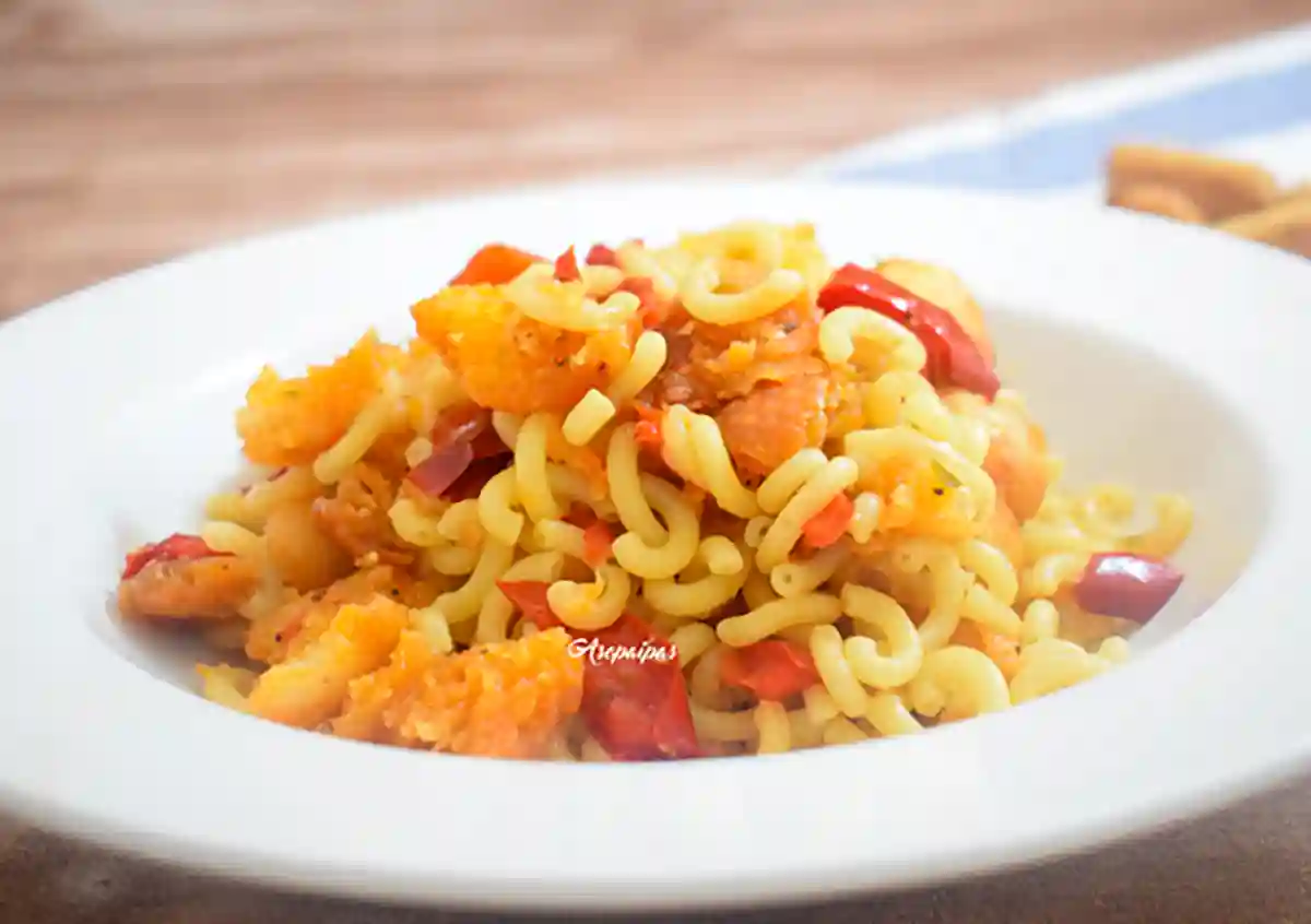 Imagen de los Fideos a lo Pobre con Pimientos Rojos