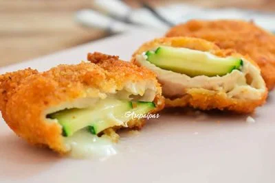 Imagen del San Jacobo de Pollo y Calabacín