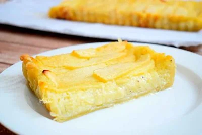 Imagen de la Tarta de Manzana y Crema Pastelera