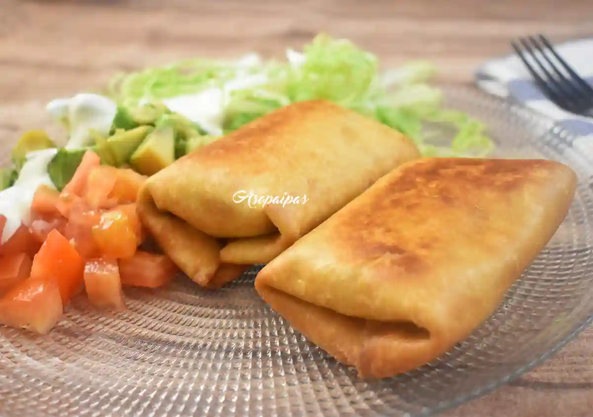 Chimichanga mexicana; receta fácil y rápida para hacer con pollo