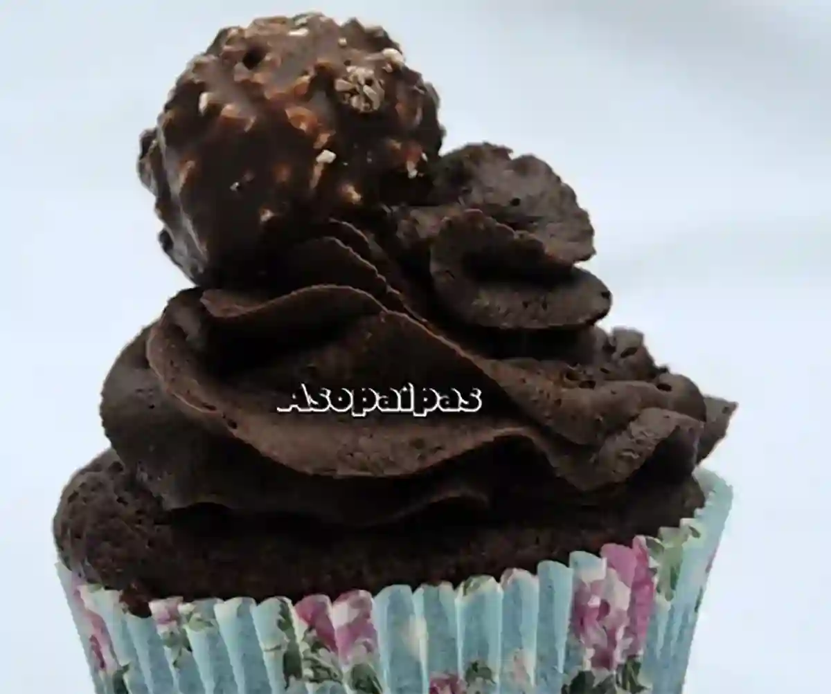 Imagen de los Cupcakes Ferrero Rocher