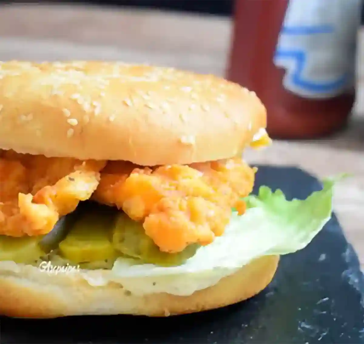 Imagen de la Hamburguesa de Pollo Frito