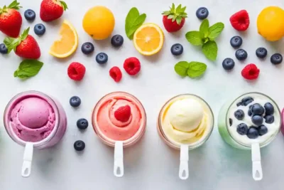 Imagen de helados de frutas