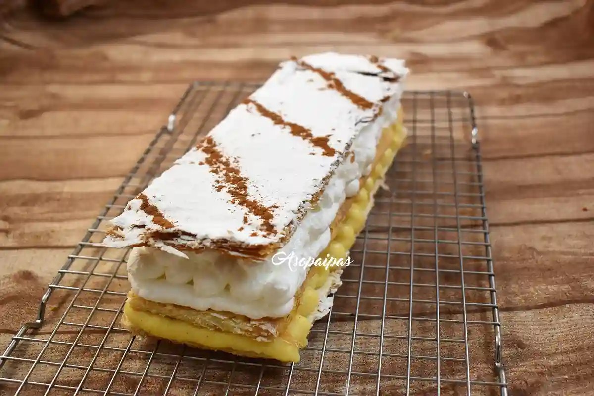 Imagen del Milhojas de Crema Pastelera y Merengue