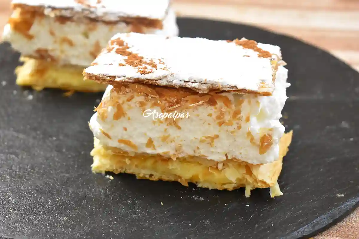 Imagen del Milhojas de Crema Pastelera y Merengue