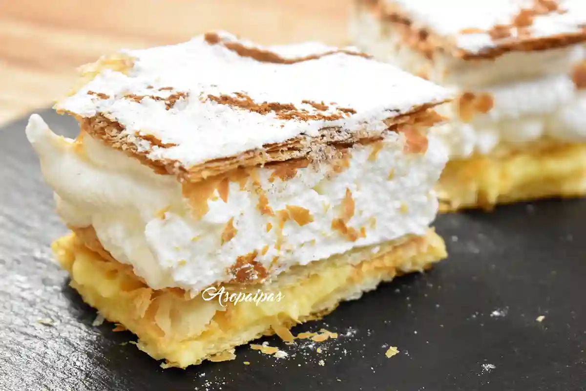 Imagen del Milhojas de Crema Pastelera y Merengue