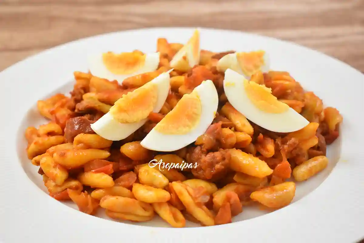 Imagen de la Pasta con Chorizo y Calabacines