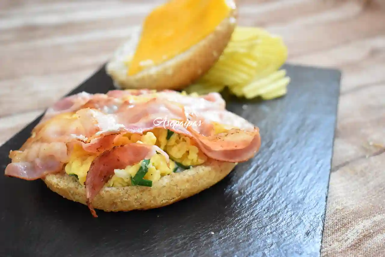 Imagen del Sándwich de Huevo con Bacón