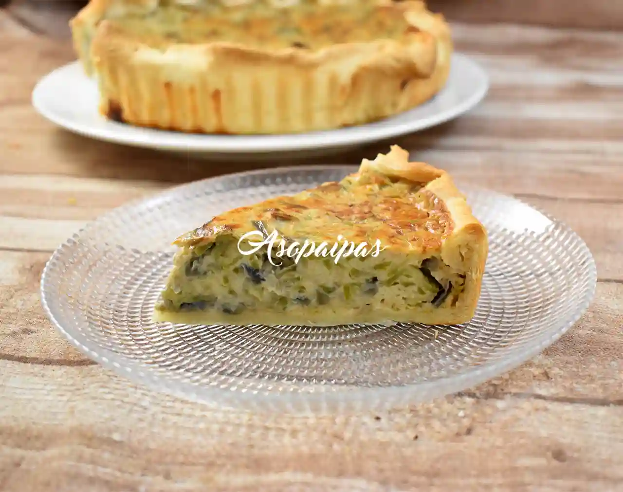 Quiche de Calabacines con Cebolla Roja