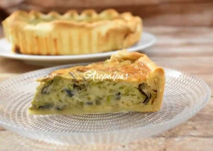 Quiche de Calabacines con Cebolla Roja