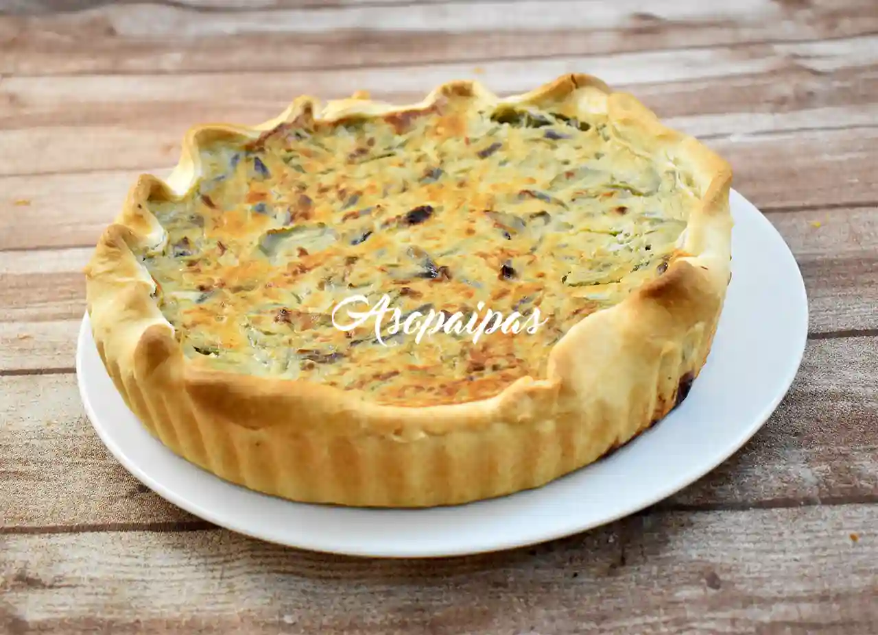 Quiche de Calabacines con Cebolla Roja