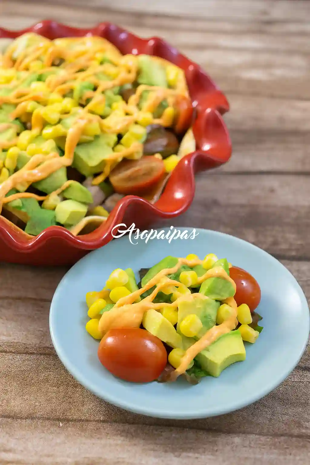 Tartaleta de Obleas con Ensalada de Pollo