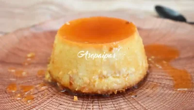 Flan de Turrón